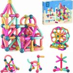 42 PC Colorful Construction Magnet Building Blocks - Image 3
