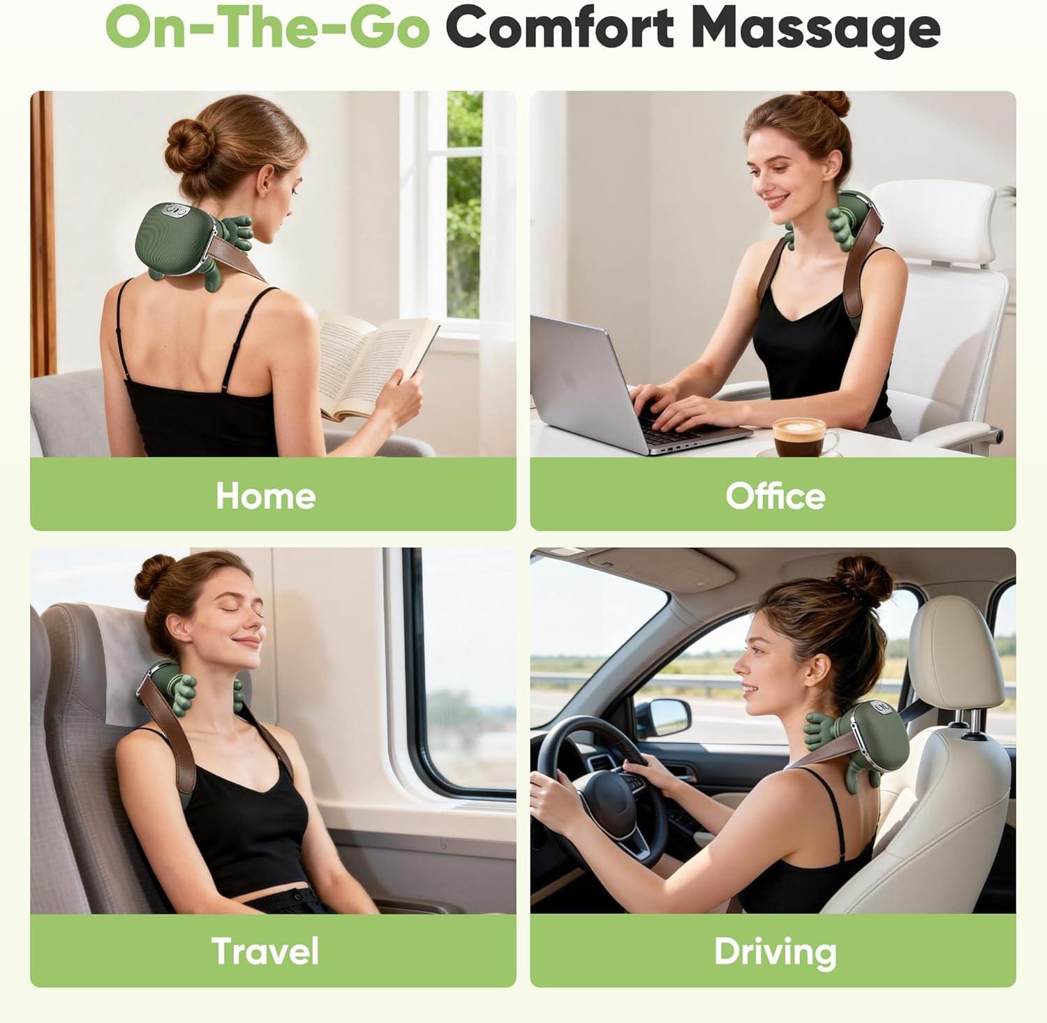 Bionic Heated 4D Shiatsu Neck & Back Massager - Image 5